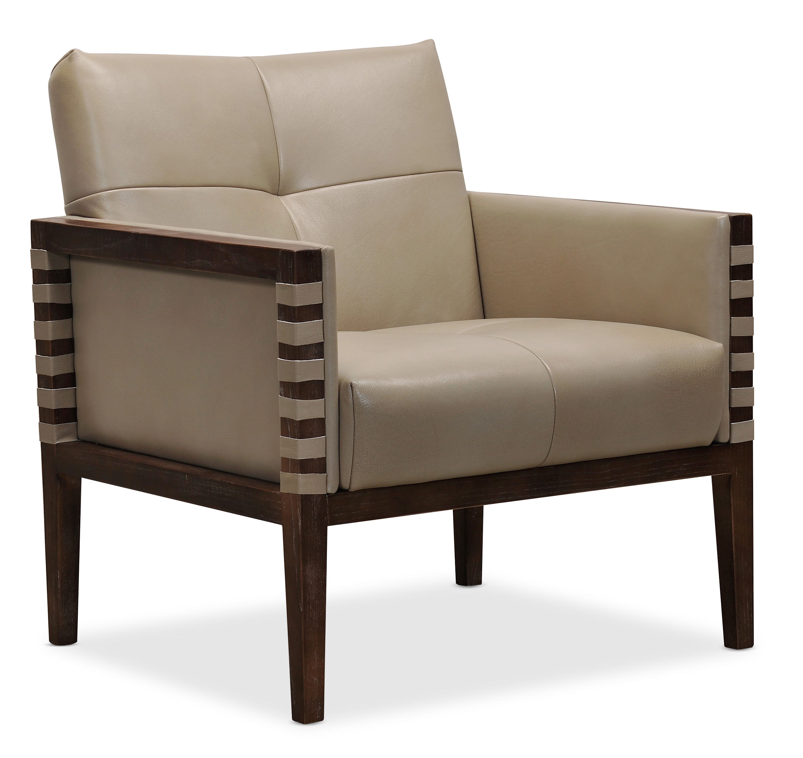 fghjfgjh Carverdale Leather Club Chair w/Wood Frame CC401-082