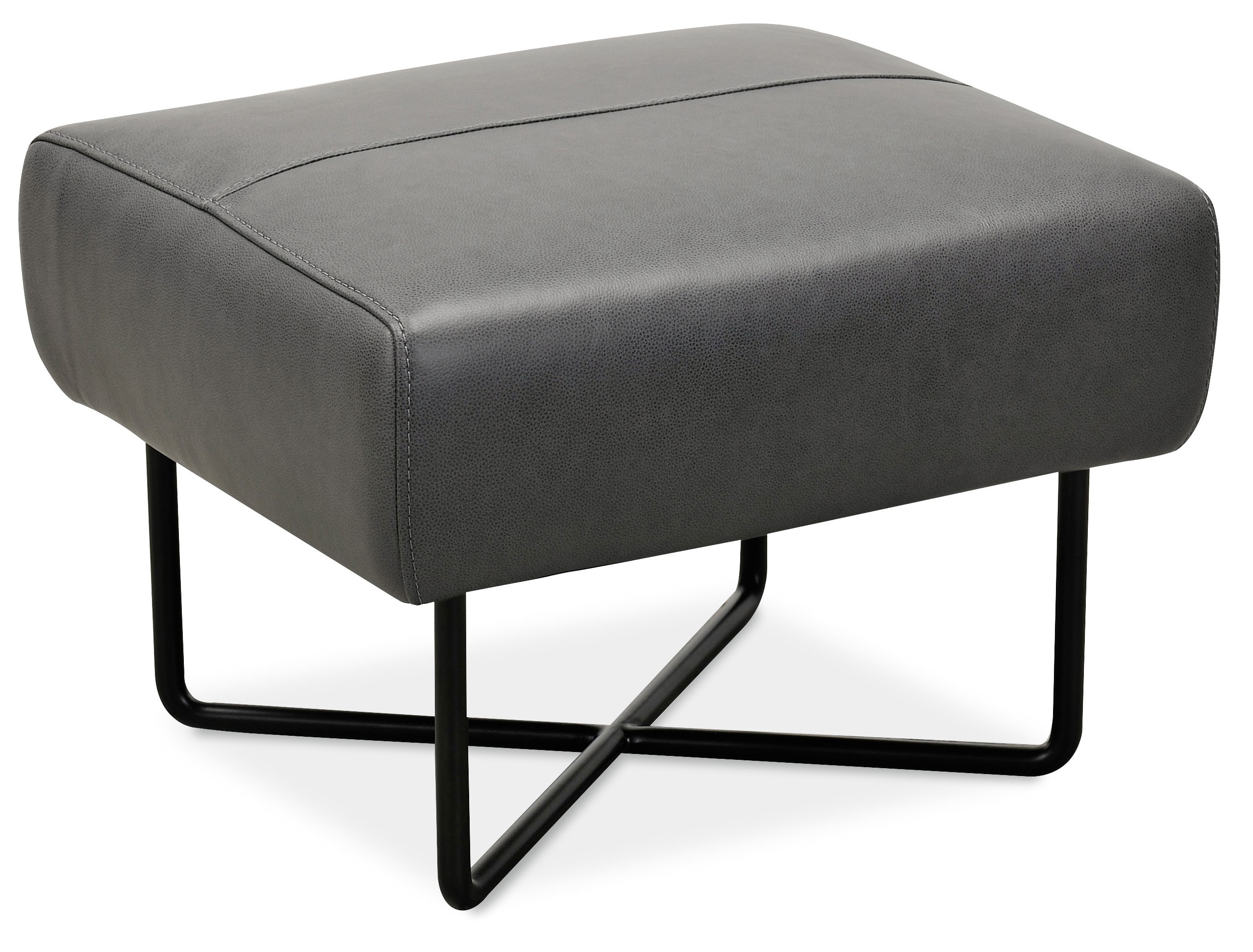 fghjfgjh Efron Ottoman w/ Black Metal Base CC443-OT-097
