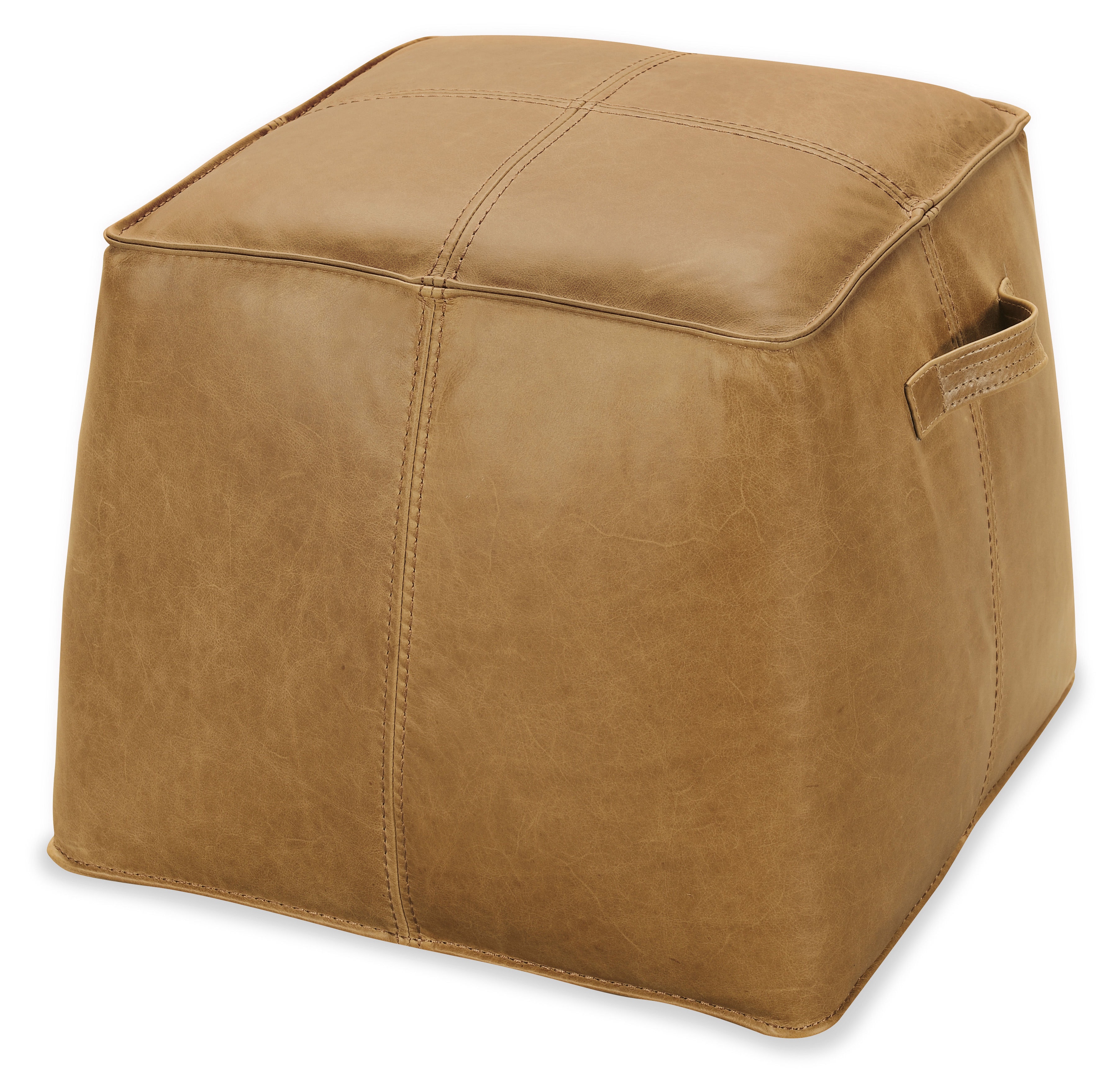 fghjfgjh Dizzy Small Leather Ottoman CO478-086
