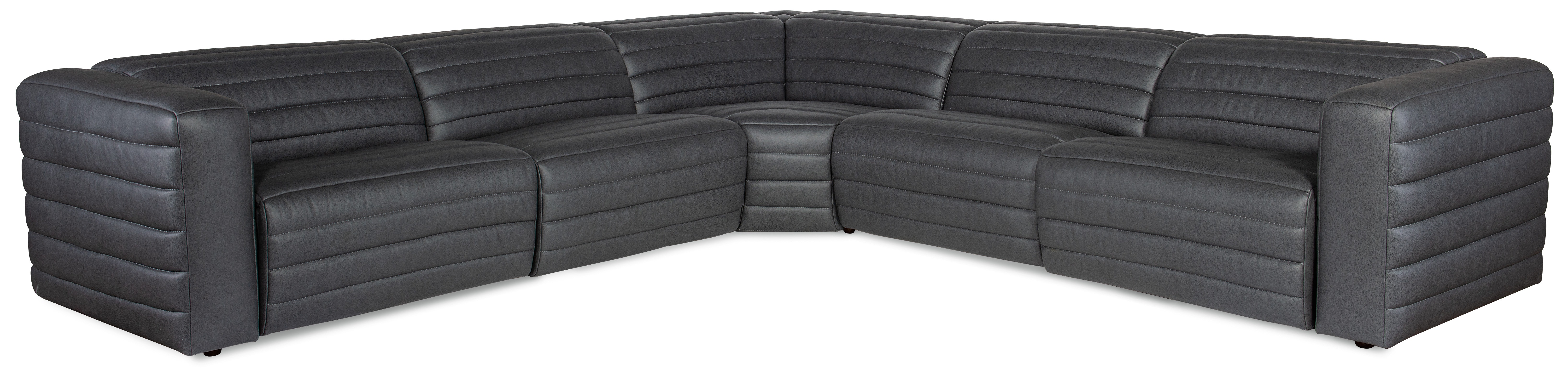 fghjfgjh Chatelain 5-Piece Power Headrest Sectional with 2 Power Recliners SS454-G5PS-097