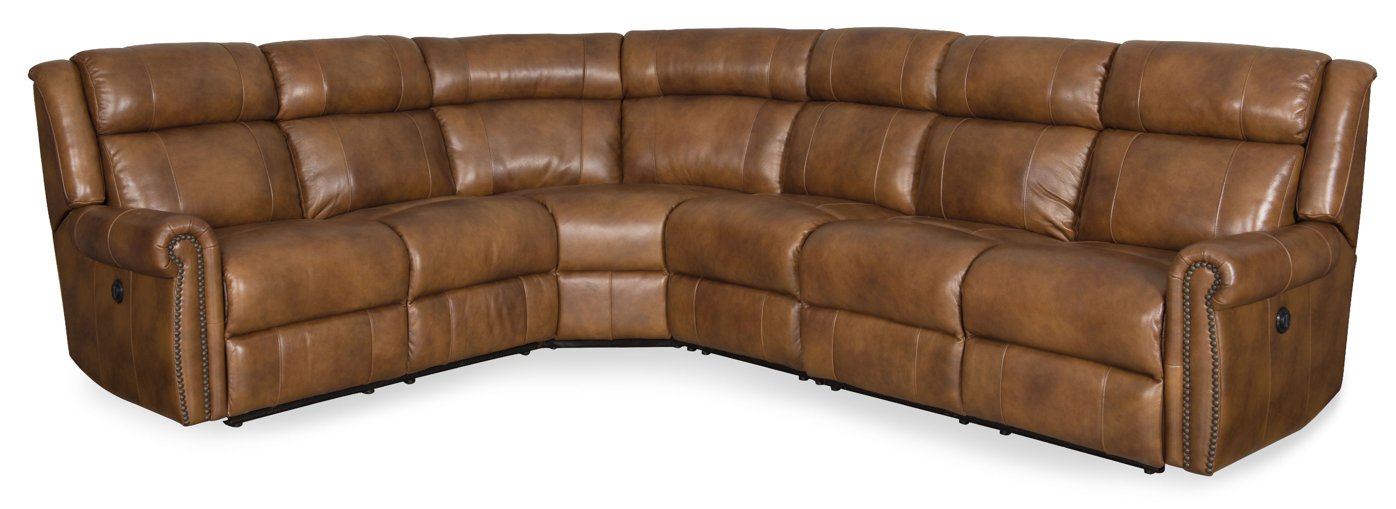 fghjfgjh Esme 4-Piece Sectional w/3 Power Recliner w/ Power Headrest SS461-PS-185