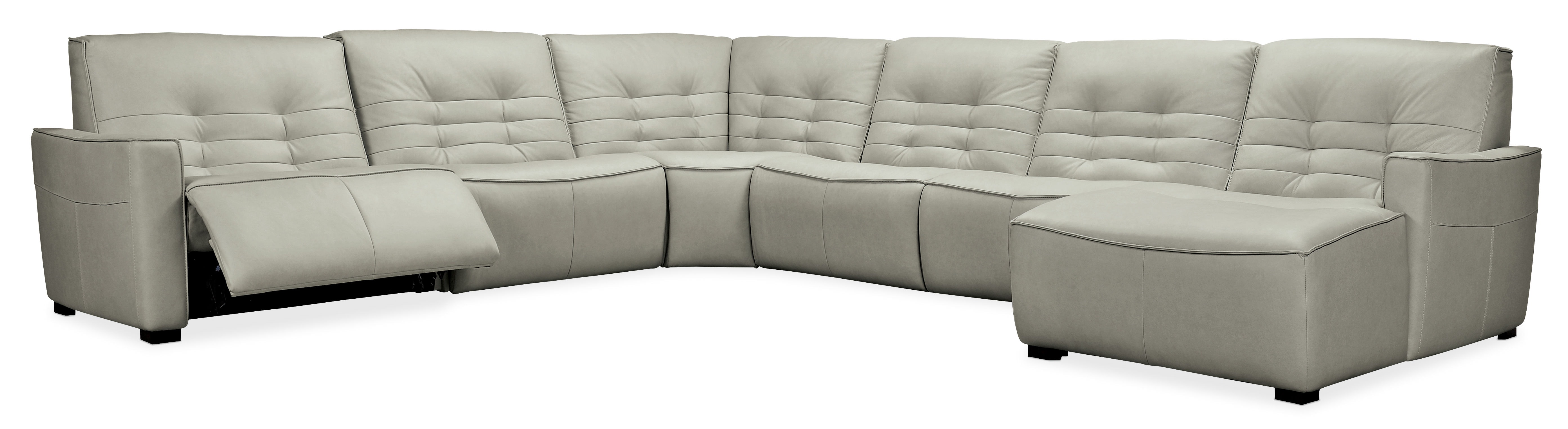 fghjfgjh Reaux Grandier 6-Piece RAF Chaise Sectional w/ 2 Recliners SS555-G6RC-095