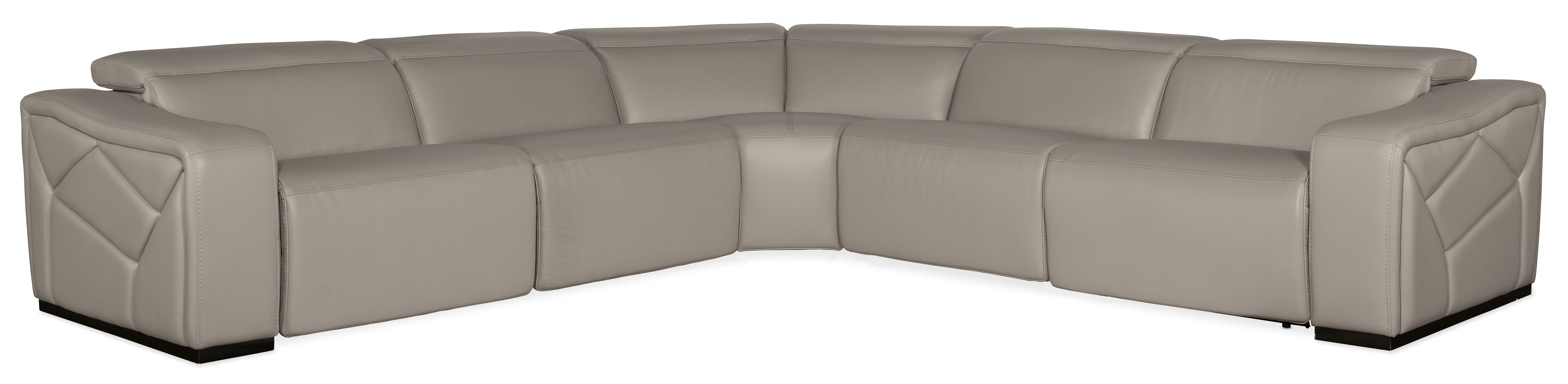 fghjfgjh Opal 5 Piece Sectional with 2 Power Recliners & Power Headrest SS602-G5PS-091