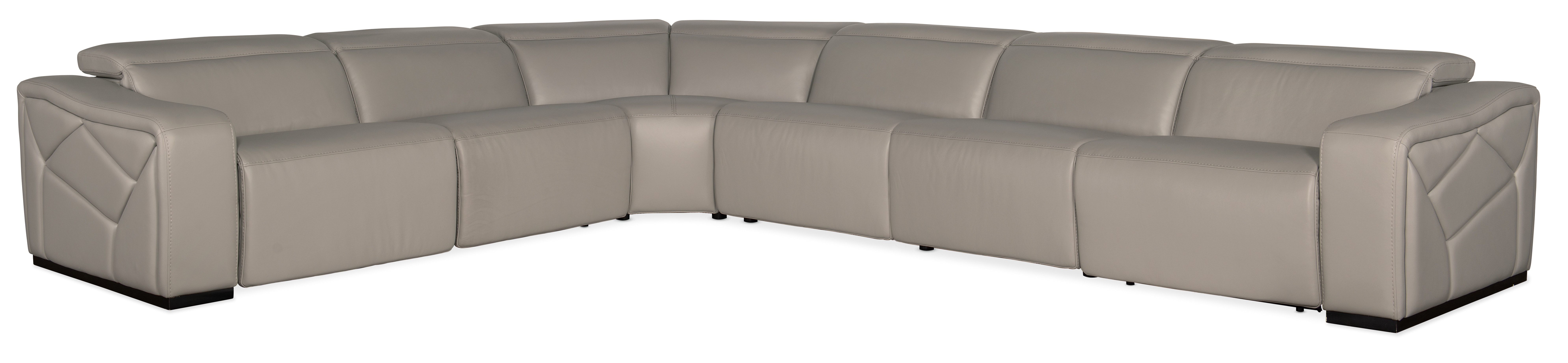 fghjfgjh Opal 6 Piece Sectional with 3 Power Recliners & Power Headrest SS602-G6PS-091