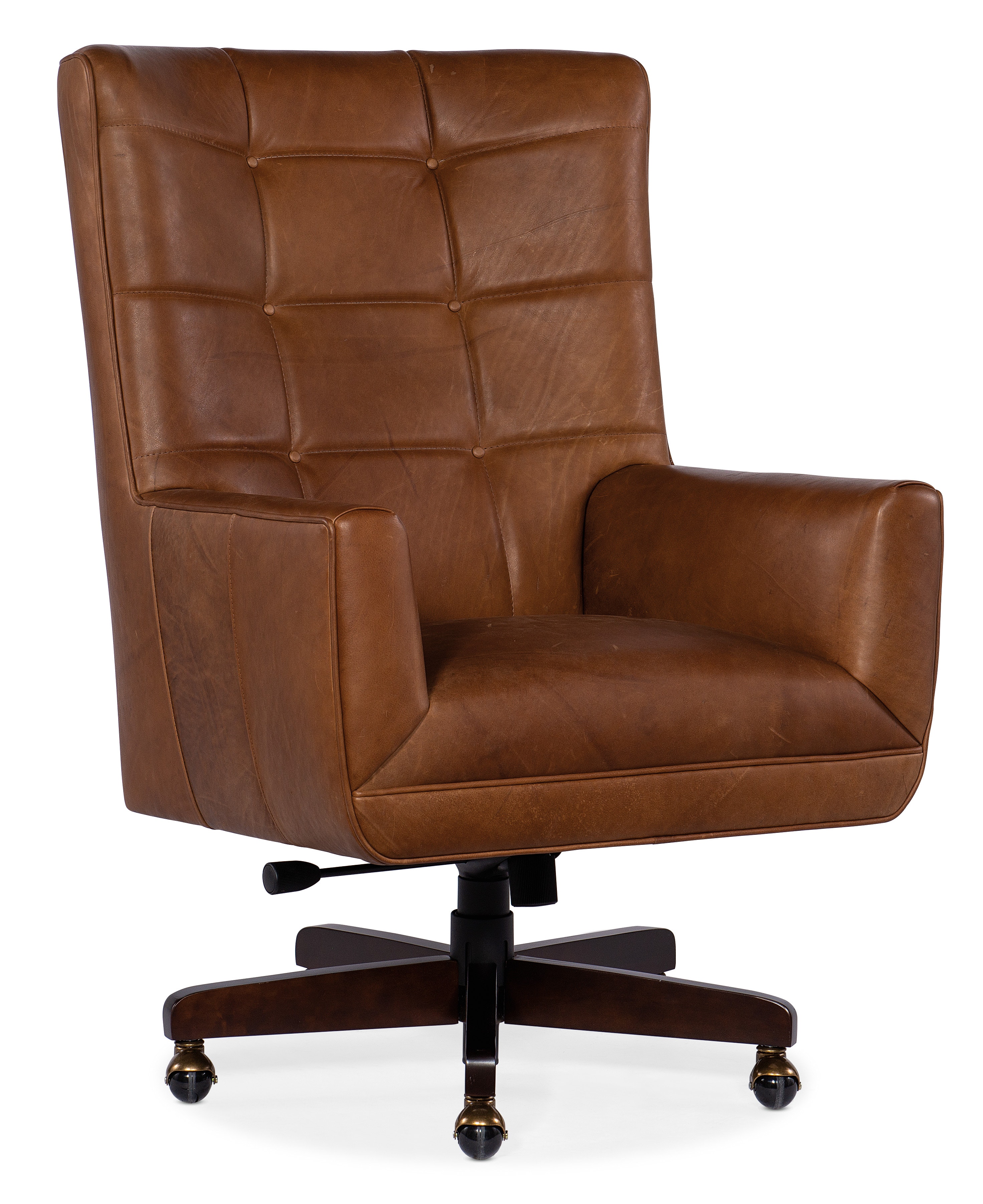 Bradington Young Ebony Home Office Swivel Tilt Chair 148-25EC