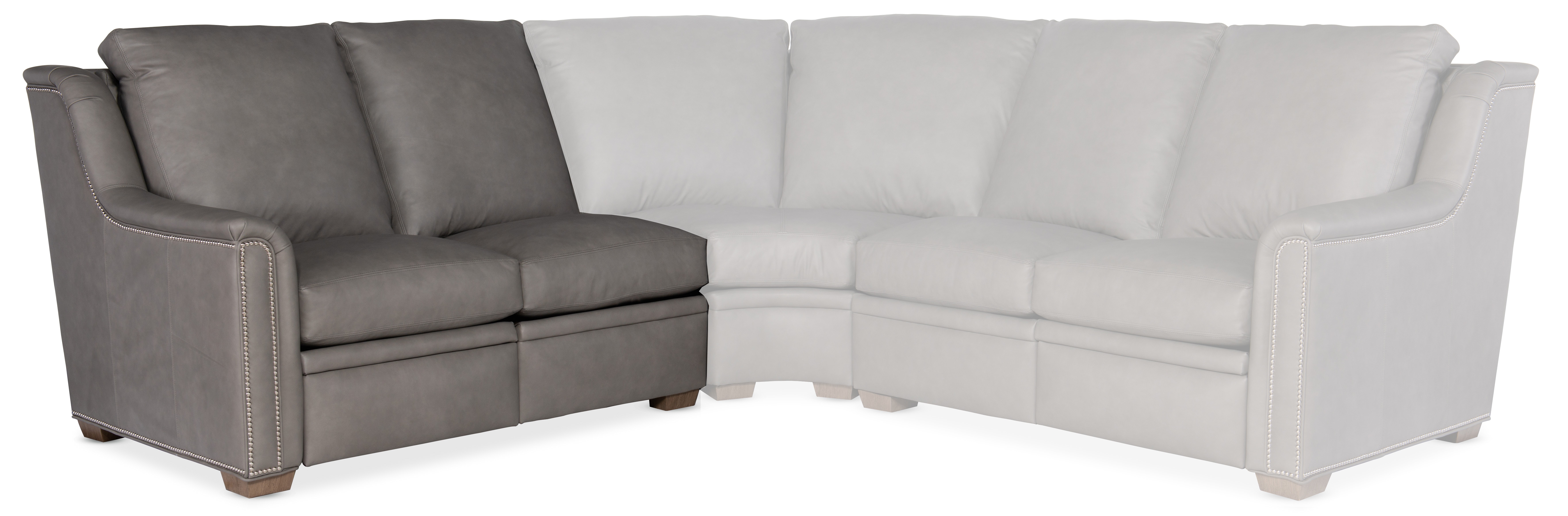 Bradington Young Raiden LAF Loveseat Recliner At Arm w/Articulating Headrest 204-55