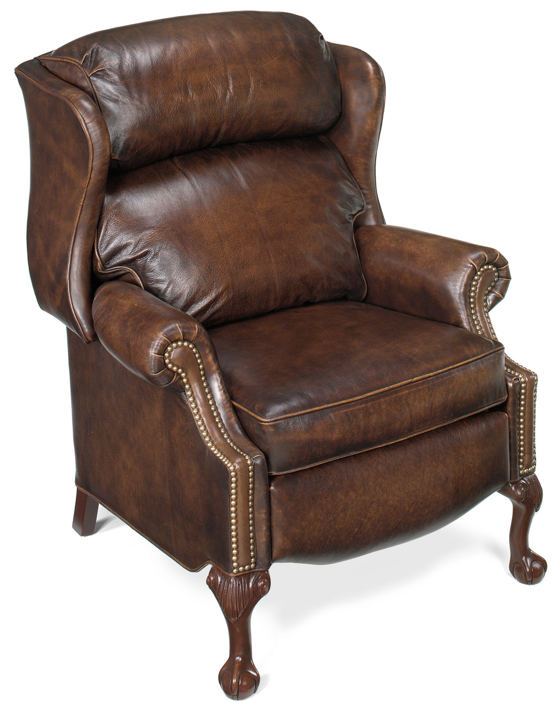 Bradington Young Maxwell Ball And Claw Reclining Wing Chair 4115