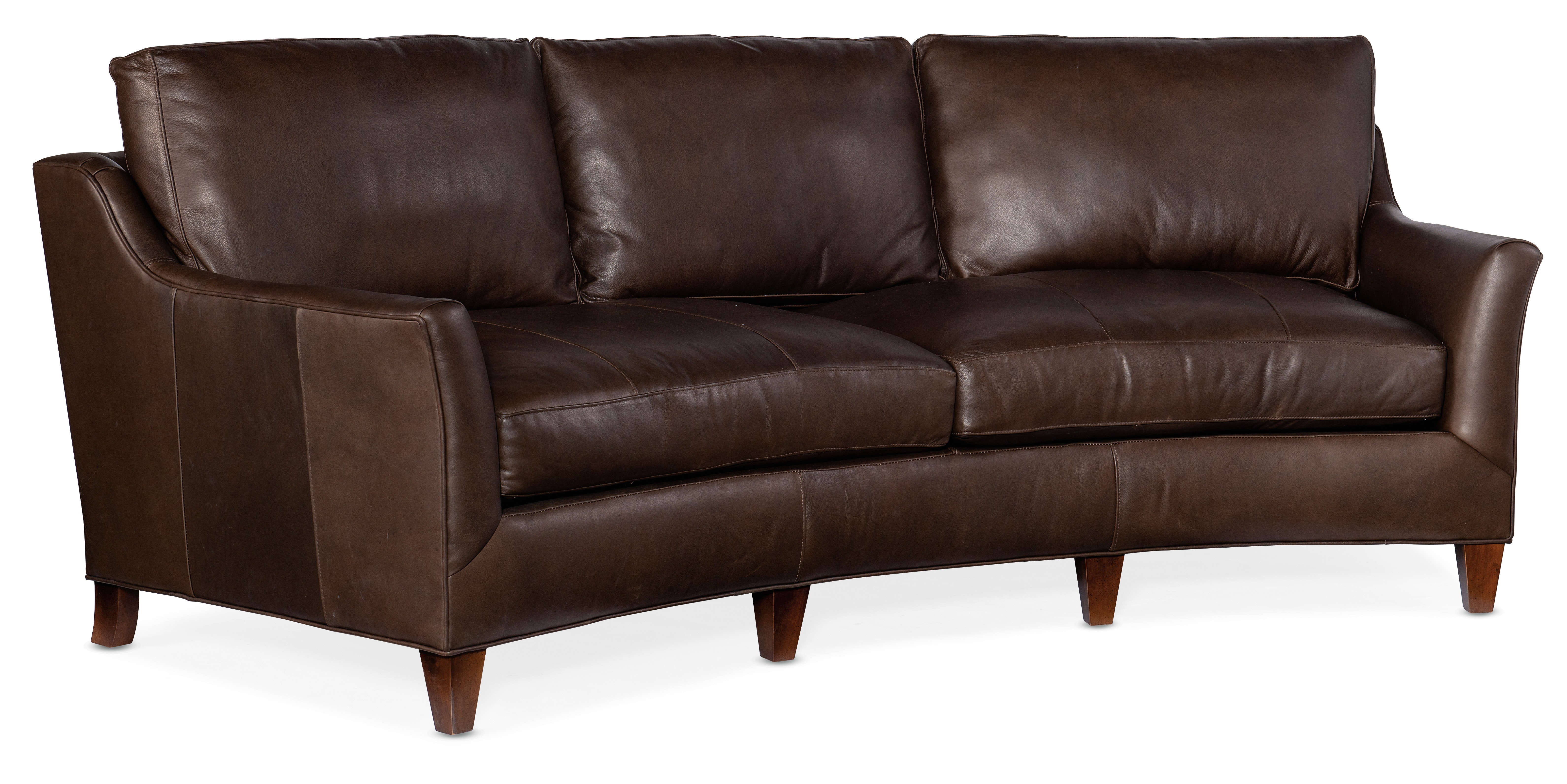 Bradington Young Marleigh Stationary Conversation Sofa 8-Way Tie 872-98
