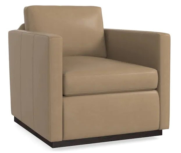 Bassett Leather Swivel Chair 1215-05L