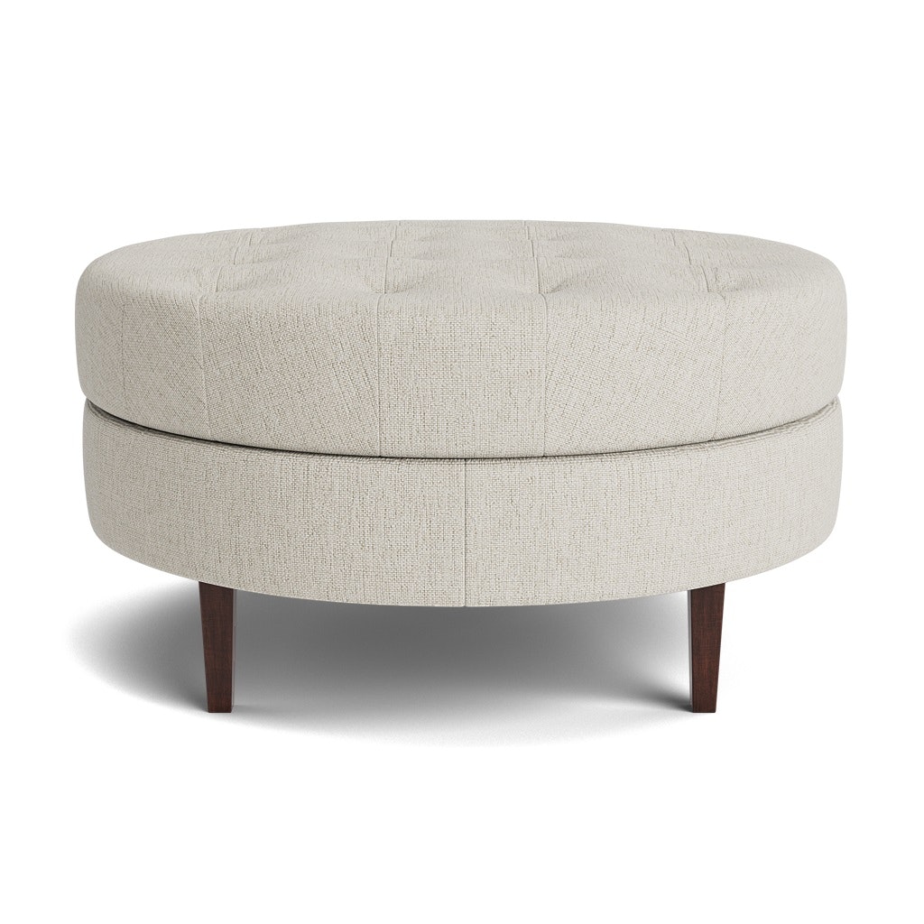 Bassett Tufted Medium Round Ottoman 1400-3535T