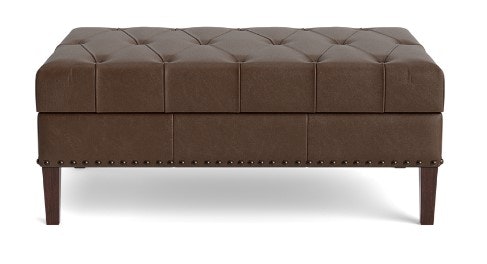 Bassett Leather Tufted Rectangle Ottoman 1402-4530TL
