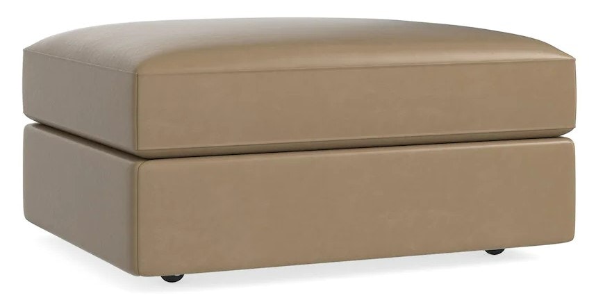 Bassett Leather Medium Rectangle Storage Ottoman 1402-S3525L