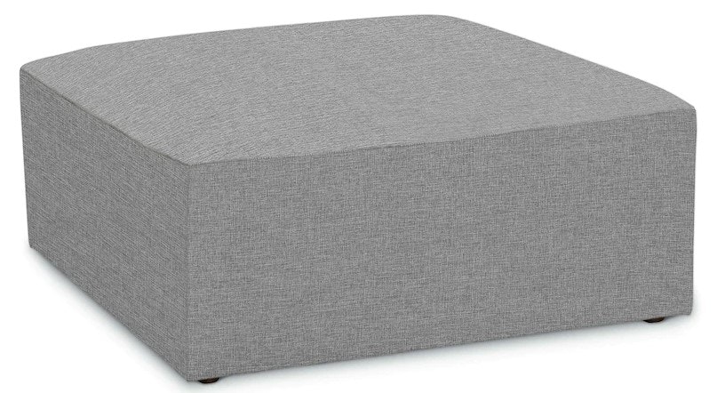 Bassett Leather Square Ottoman 1406-3838L