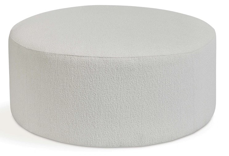 Bassett Leather Round Ottoman 1406-44RL