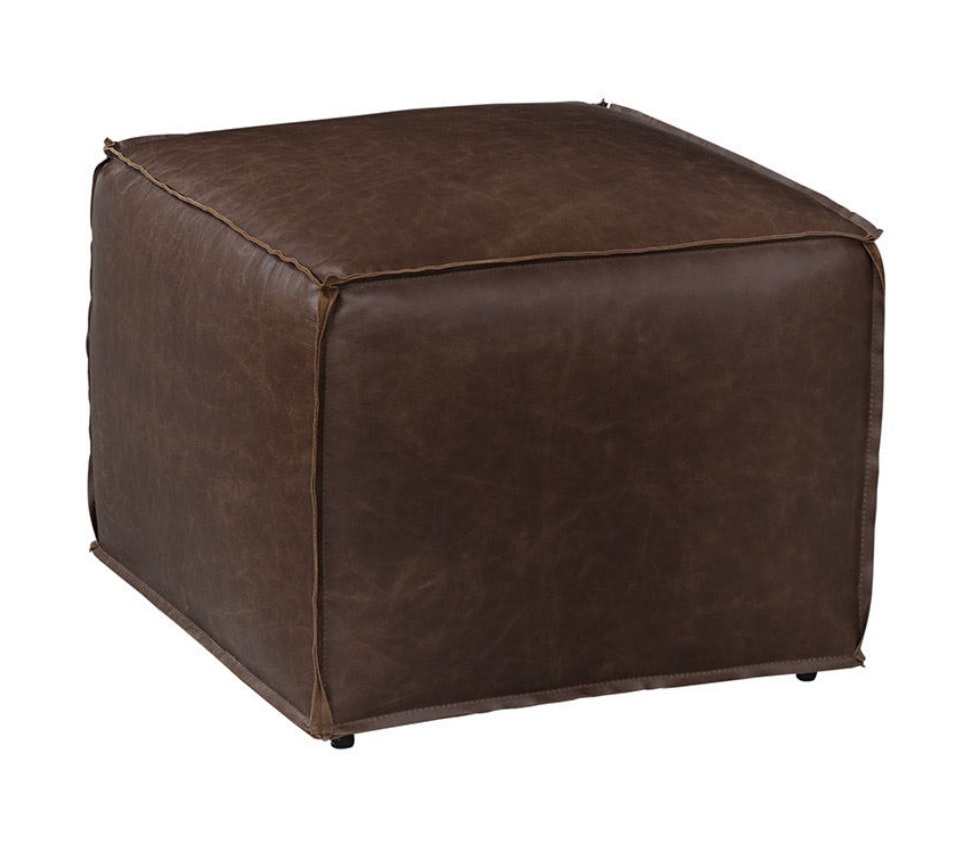Bassett Leather Square Ottoman 1408-2020L