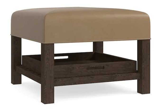 Bassett Leather Cocktail Ottoman 1508-2525L