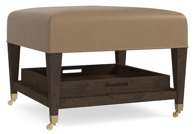 Bassett Leather Cocktail Ottoman 1510-2525L