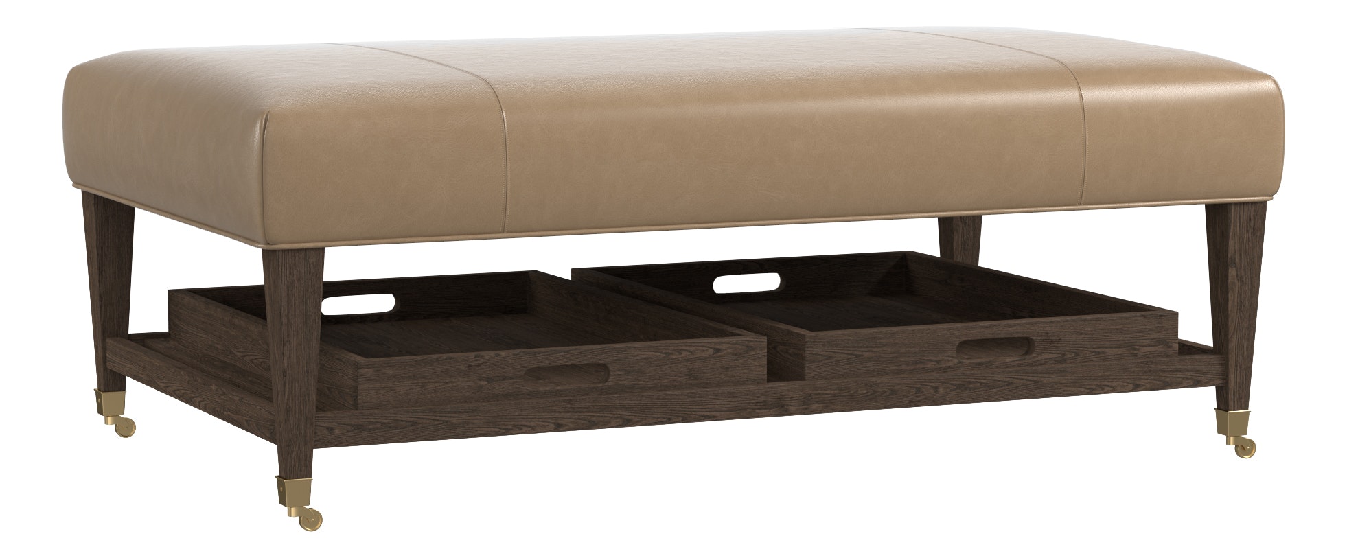 Bassett Leather Cocktail Ottoman 1510-5030L