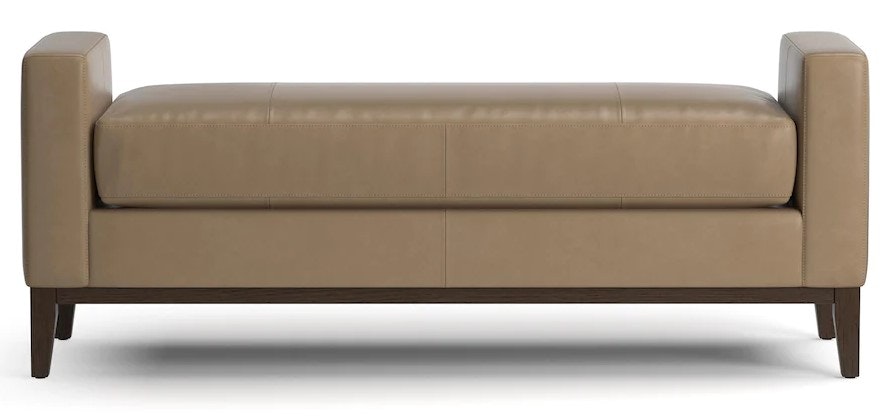 Bassett Leather Bench 1522-6020L