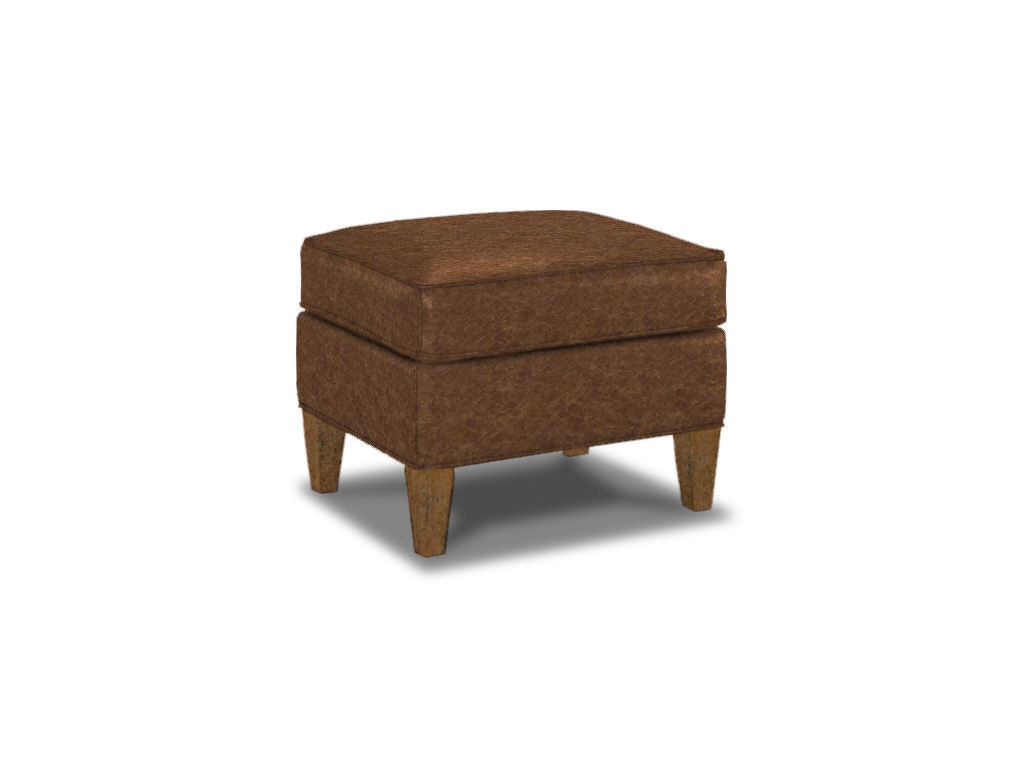 Bassett Leather Ottoman 1951-01L