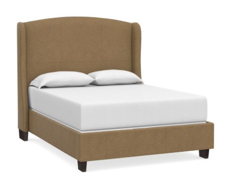 Bassett Leather Twin Arched Bed 1990-K139L
