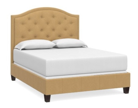 Bassett Leather Tufted Twin Arched Storage Bed 1992-K139TLS