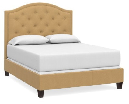 Bassett Leather Tufted Cal King Arched Bed 1992-K179TL