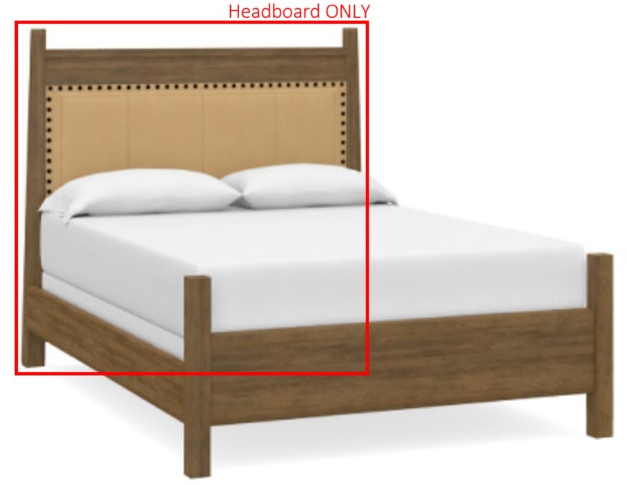 BENCHMADE Maple Lthr Panel Headboard Queen 2015-H156L