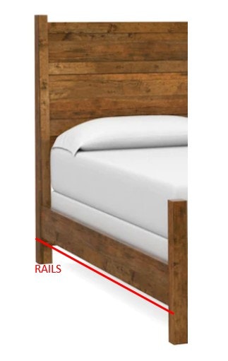 Bassett Maple Wood Rails Queen 2015-R159
