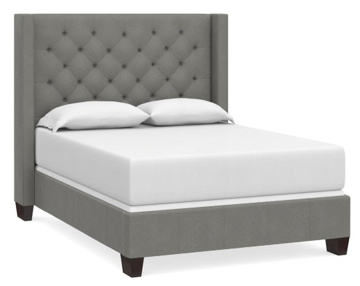 Bassett Leather Tufted CK Winged Bed 2602-K179TL
