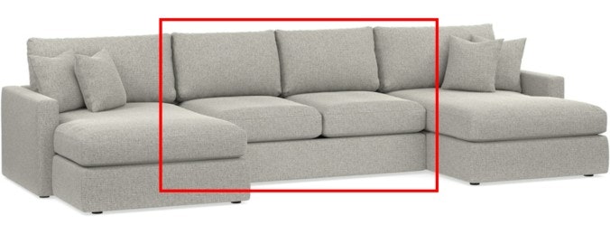 Bassett Armless Loveseat 2611-50FC