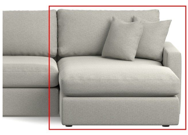 Bassett RF Chaise 2611-RLFC