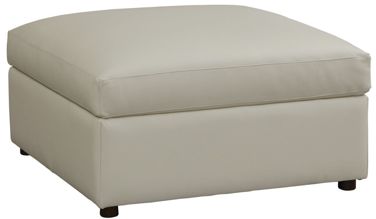 Bassett Leather Ottoman 2676-00L
