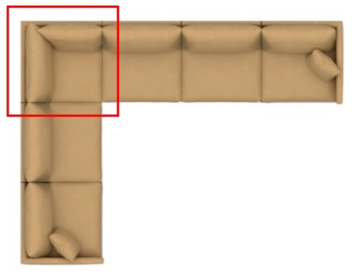 Bassett RAF Corner Chair 2676-30LR