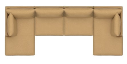 Bassett Double Chaise Sectional 2676-CDSECTL