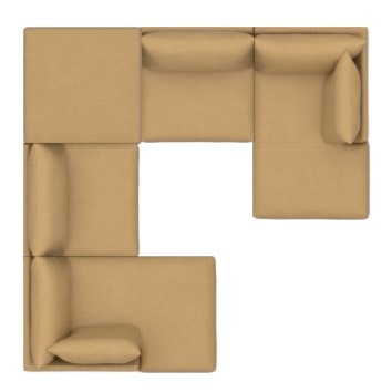 Bassett Leather Small Chaise Sectional 2676-CSECTCL