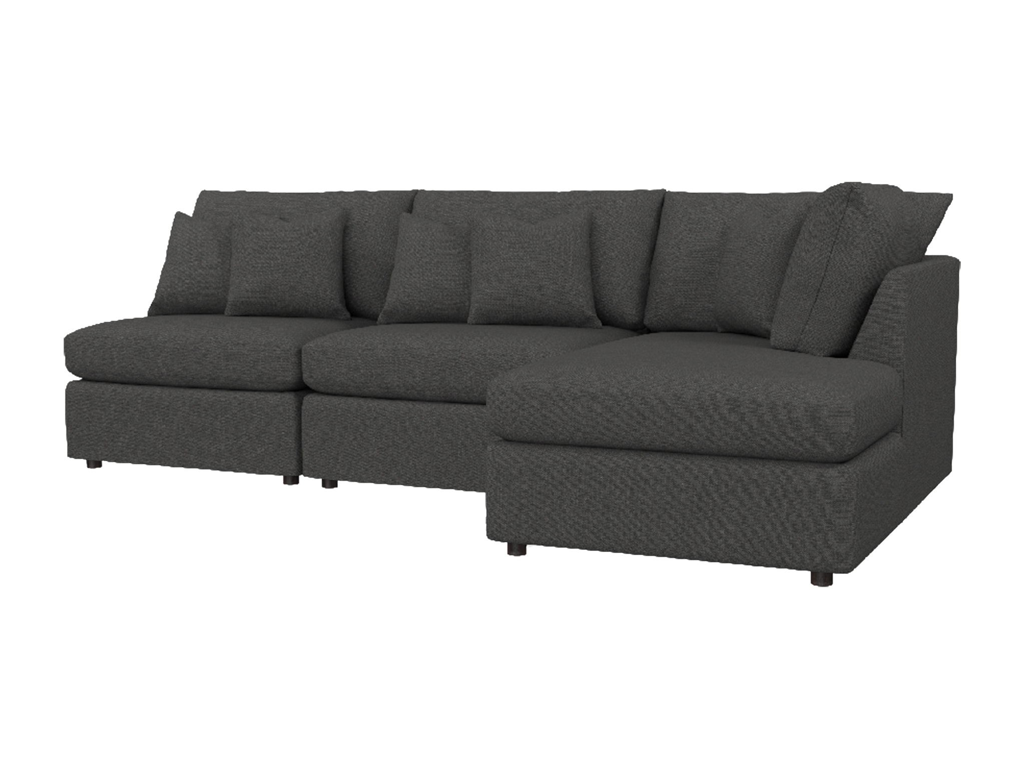 Bassett Small Chaise Sectional 2676-CSECTR
