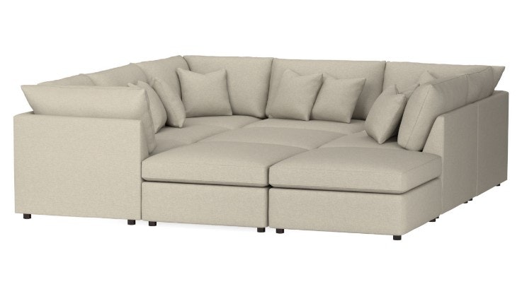 Bassett Leather Pit Sectional 2676-PSECTL