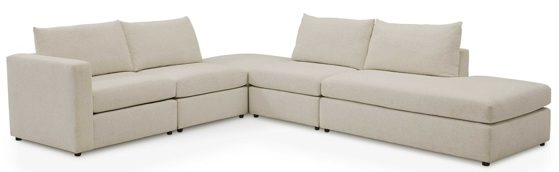 Bassett Right Bumper Sectional 2676-RBSECTW