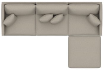 Bassett Small Chaise Sofa 2676-SCSECT