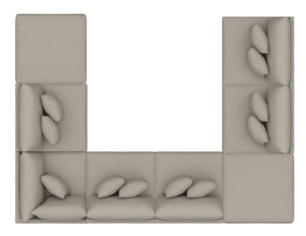 Bassett U-Shaped Sectional 2676-USECT8FC2