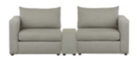 Bassett Modular W Arm Sofa w/Console 2676-WACSOFA