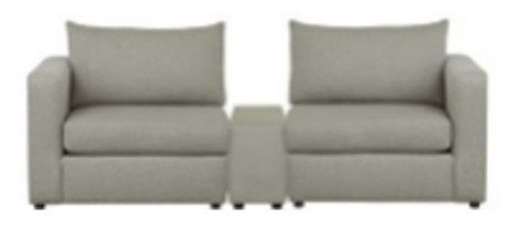 Bassett Modular W Arm Sofa w/Console 2676-WACSOFAFC