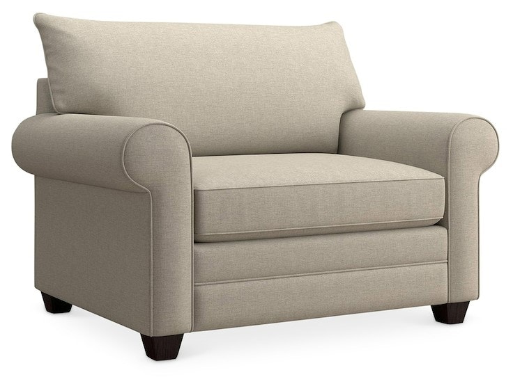 Bassett Roll Arm Chair and a Half 2712-18