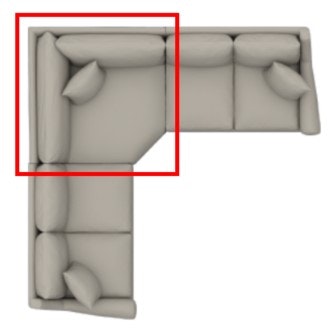 Bassett Seating Corner 3101-34