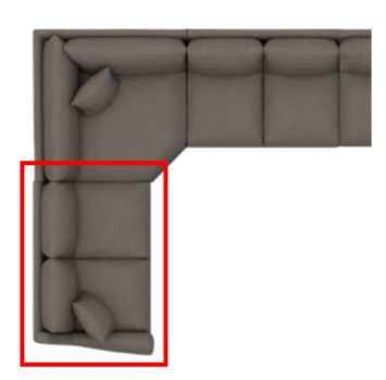 Bassett LAF Loveseat 3101-43L