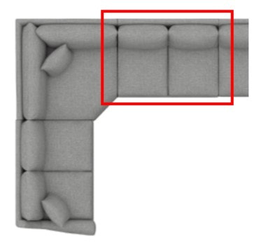 Bassett Armless Loveseat 3101-50