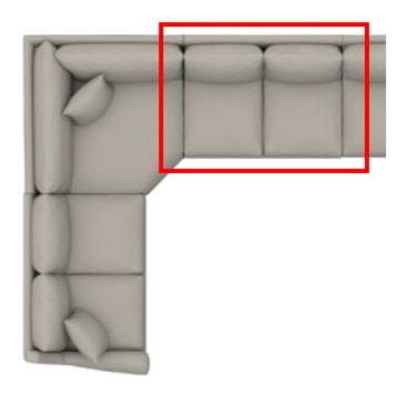 Bassett Armless Loveseat 3101-50L