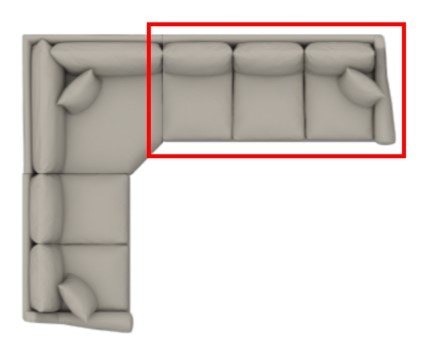 Bassett Right Arm Facing Sofa 3101-61
