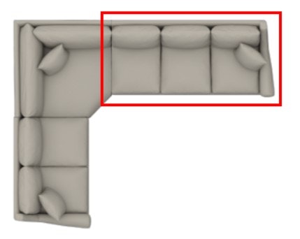 Bassett Right Arm Facing Sofa 3101-61L